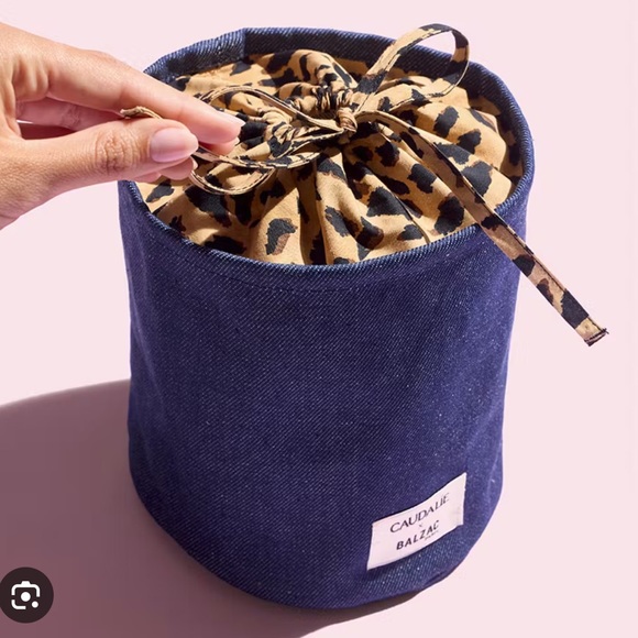 Caudalie Handbags - NEW - BALZAC x CAUDALIE | Blue and Leopard Print Women's Bag